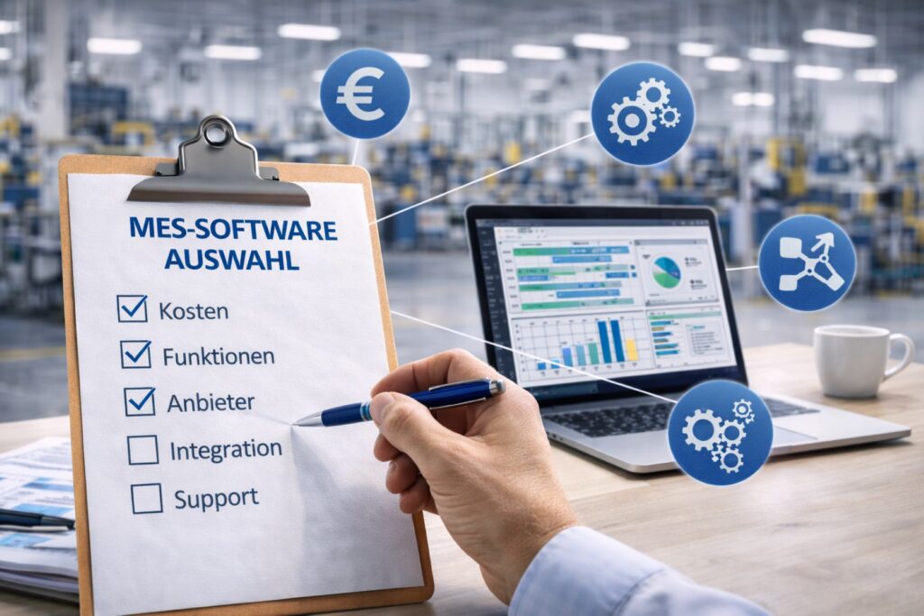 Systematische Auswahl einer MES-Software anhand von Funktionen, Kosten und Integrationskriterien