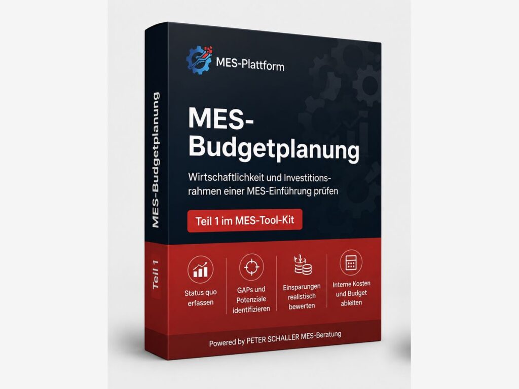 Cover der MES-Budgetplanung-App als Teil 1 im MES-Tool-Kit der MES-Plattform
